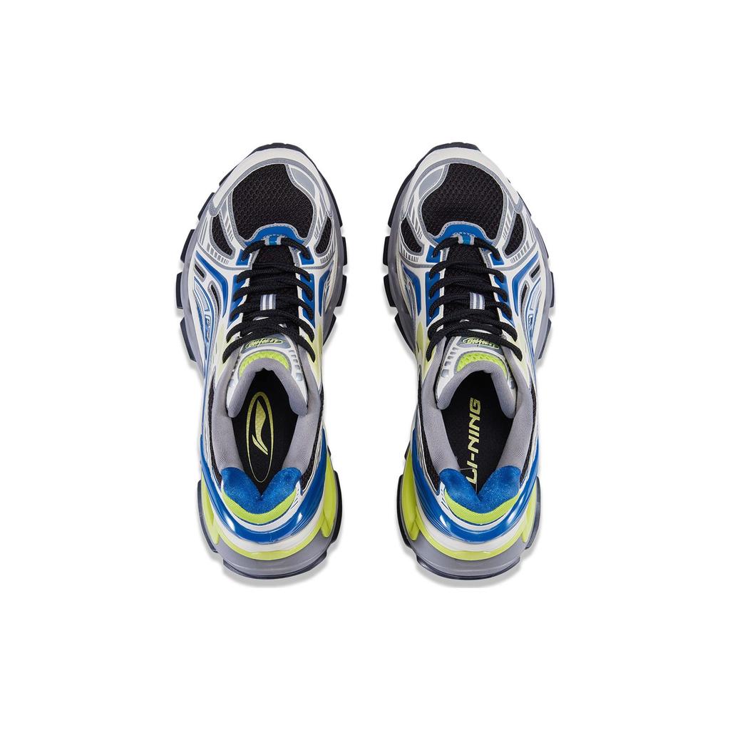 Li Ning Liejun BOW Удобные нескользящие износостойкие повседневные туфли с низким верхом Мужские повседневные туфли Сине-зеленые AZGT067-4