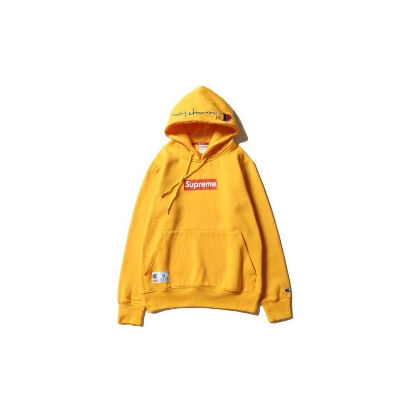 Худи Новый Supreme Классический Логотип-Коробка Свитшот Champion Вышитый Свитшот