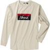 Nanga ECO HYBRID BOX LOGO TEE Гибридная футболка с логотипом-боксом Длинный рукав WHT XL L/S (Эко-футболка)