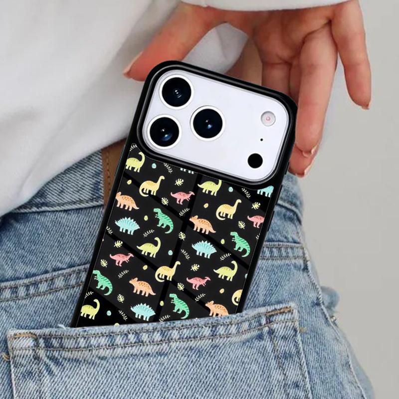 Cute Dinosaur Baby Phone Case for iPhone 16e 15 14 13 12 17 Pro Max Plus Air 17pro Cover Coque