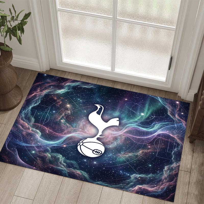 Дизайн Tottenham Hotspur Кристальный Велюровый Ковер Уютный Не?Нескользящий ковер с принтом для спальни, гостиной, прихожей
