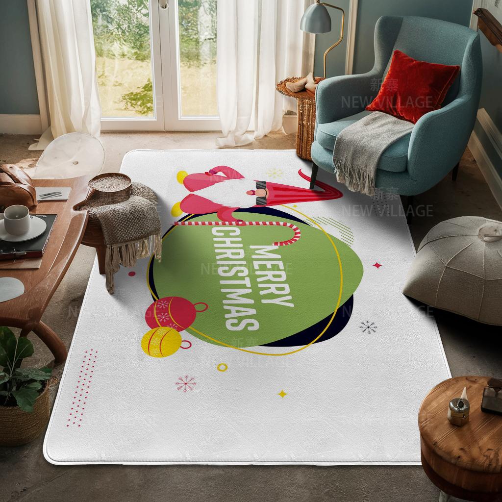 Ковер у входа в дом Домашний коврик у двери Гостиная Ванная Комната Ноги ванная комната Нескользящие коврики с водопоглощением для ванной Счастливого Рождества зима