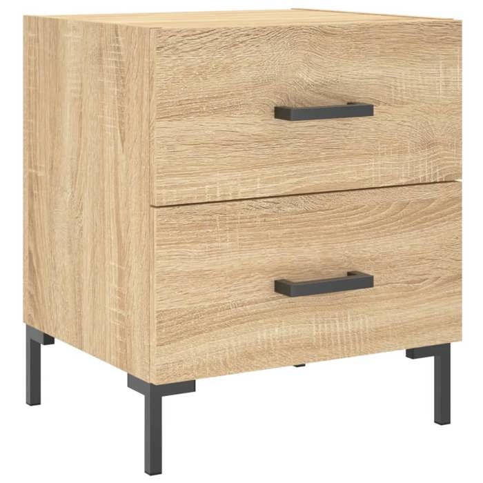 Table de chevet - Maison Exclusive - Chêne sonoma - Bois d'ingénierie - 40x35x47,5 cm