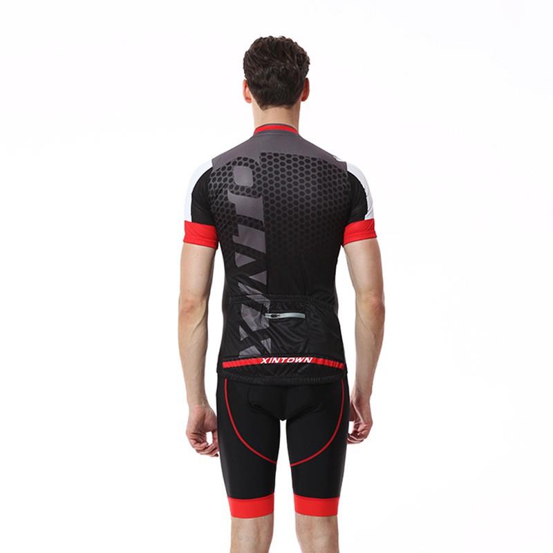 XINTOWN Mens Short Sleeve Cycling Jersey Breathable Quick Dry Bike Top