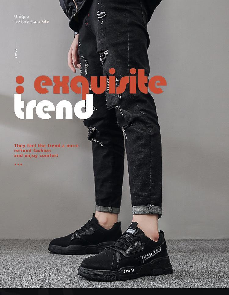 Студенческая осень, новые дышащие водонепроницаемые рабочие ботинки, мужская обувь для строительных площадок, обувь для занятий спортом на платформе, модная обувь