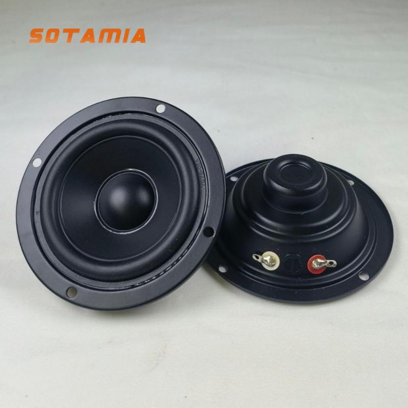 SOTAMIA 2 шт. 3-дюймовый широкополосный аудио HIFI динамик 4 Ом 30 Вт Водонепроницаемый мощный громкоговоритель DIY Мультимедийный музыкальный Bluetooth-динамик
