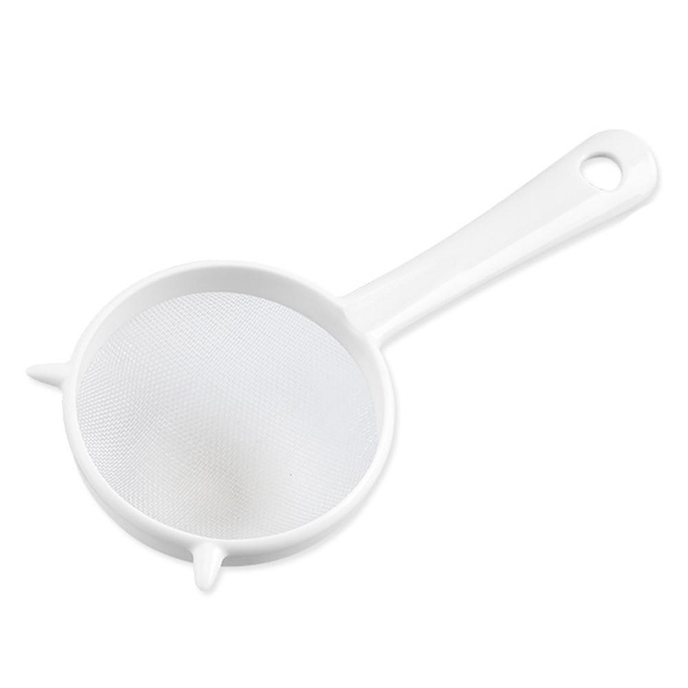 Handheld Kitchen Leaf Mesh Screen Flour Strainer Tea Plastic Sieve