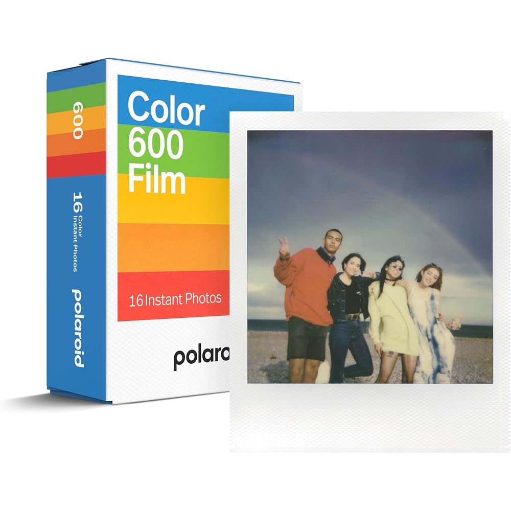 Polaroid Instant Film Color Film for 600 - Double Pack (16 sheets) with White Frame (6012)