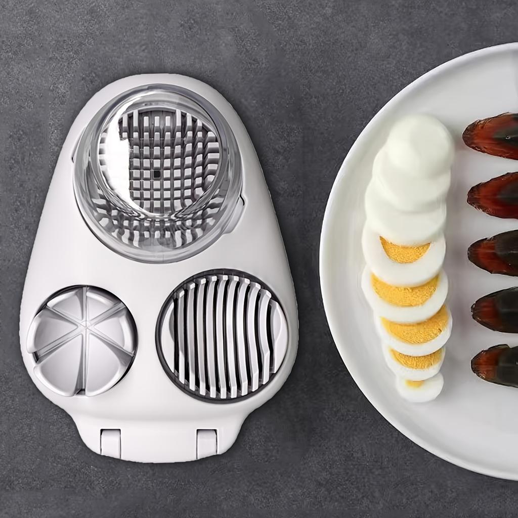 [Яйцерезка и кубикорезка] 1 Сверхпрочная ручная яйцерезка, измельчитель и кубикорезка - Многофункциональный круглый нож для омлетов, салатов, завтрака