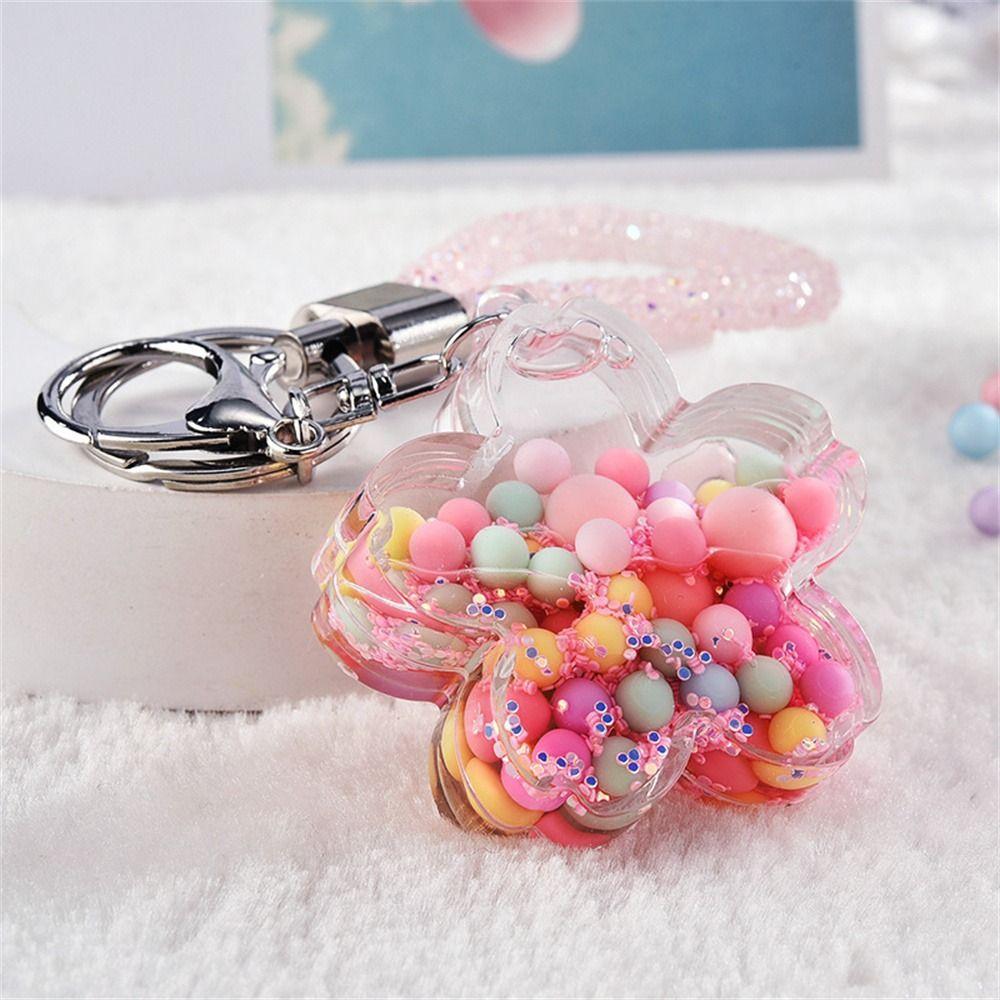 Подвесная сумка-подвеска для ключей Брелок с блестками Брелок с жидкостью Брелок с зыбучими песками Движущаяся жидкость