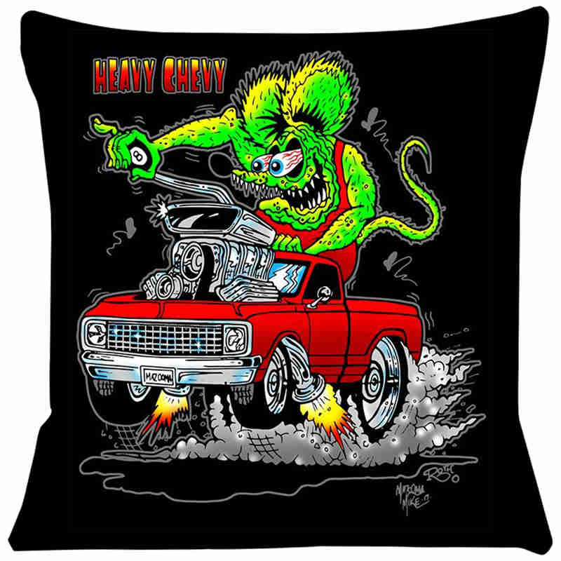 Наволочка Rat Fink Для Подушки на Диван Чехол для Подушки Гостиная Статичные Подушки Для Стульев Наволочка Домашние Декоративные Подушки 268