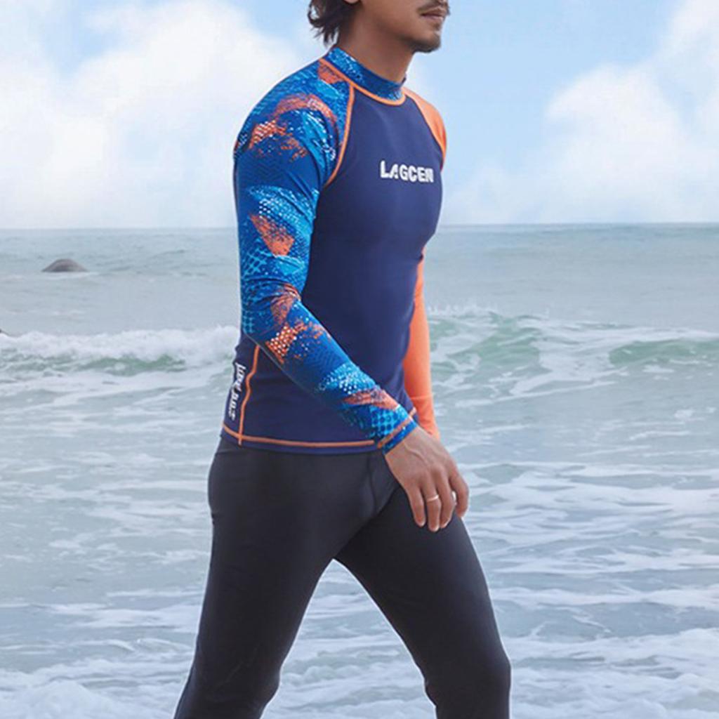 Мужской водолазный костюм, купальник, быстросохнущий купальник с длинными рукавами