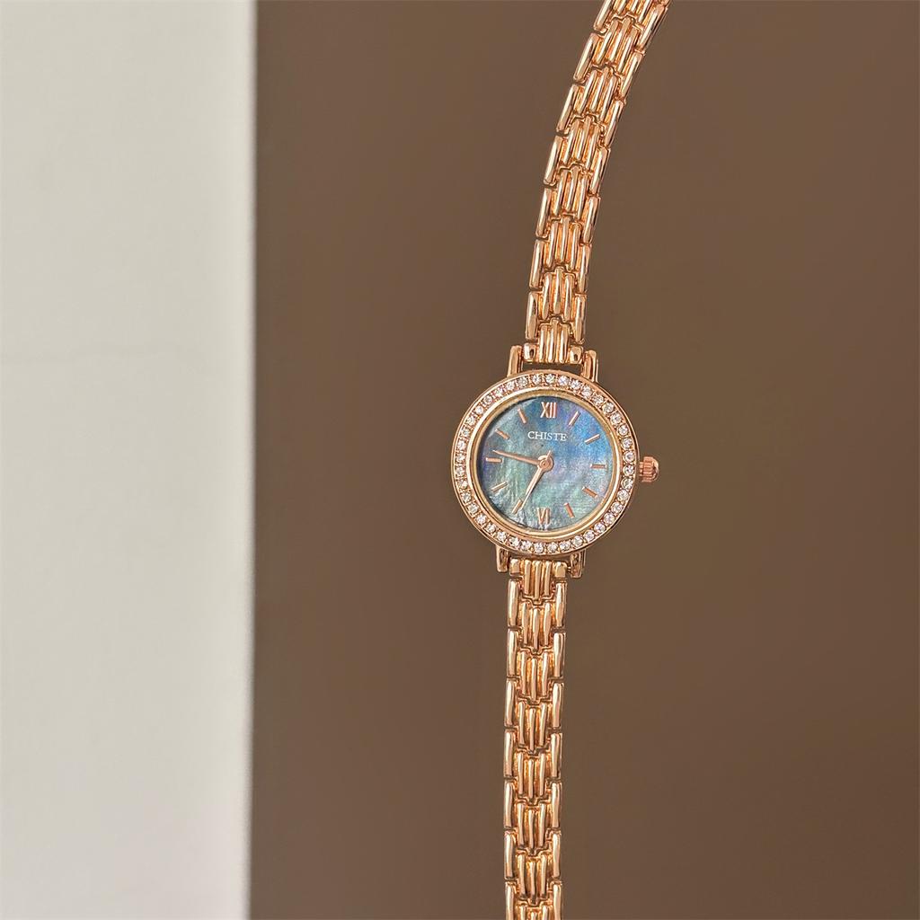 Chiste Bracelet Watch With Diamonds Watch Women'S High-End Sense Exquisite Simple Fritillary Small Dial