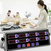 4/6/8 Channels Commercial Kitchen Timer LED Digital Screen Cooking Reminder  Restaurant
