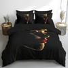 3 предмета Черный Постельный Комплект Красивые Красные Губы Принт Уютный Комплект Пододеяльника Размер Кинг Квин Твин Односпальный Подарок на День Рождения Декор для Спальни