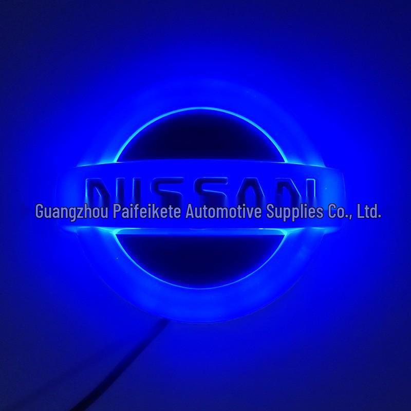 4D Luminous LED Rear Emblem Light for Nissan Tiida, Qashqai, Livina, Bluebird, Junyi