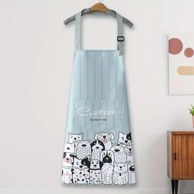 Фартук для кухни, дома, водонепроницаемый и маслостойкий, женский, модный, для приготовления пищи, для домашней работы, для взрослых, холщовый фартук