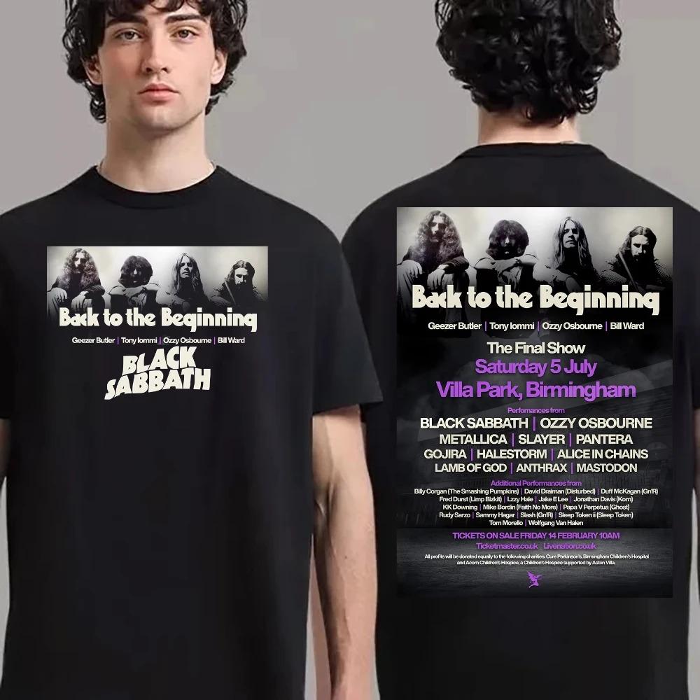2026 Black Sabbath и Ozzy Osbourne Back To The Beginning Мерч Мероприятие Футболка с составом Мужская Женская Футболка Ins Y2k Новый Бренд Новый Стиль