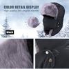 Winter Fur Hat Windproof Warm Thermal Comfortable Hat Ear Flap Mask Cap