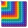 24cm Silicone Rainbow Kids' Learning Toy: Letters, Numbers, Multiplication Pop-It Fidget