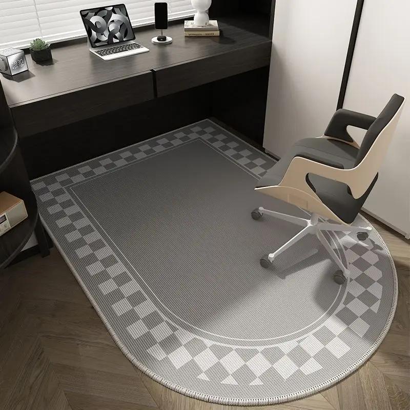 Study Computer Chair Anti-Slip Floor Mat, e-Sports Room Sound Insulation And Anti-Wear Crystal Velvet Carpet, Home Decor