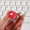 Светодиодная кнопка Декомпрессионный брелок Кнопка клавиатуры Декомпрессионные игрушки Офисный досуг Развлечения