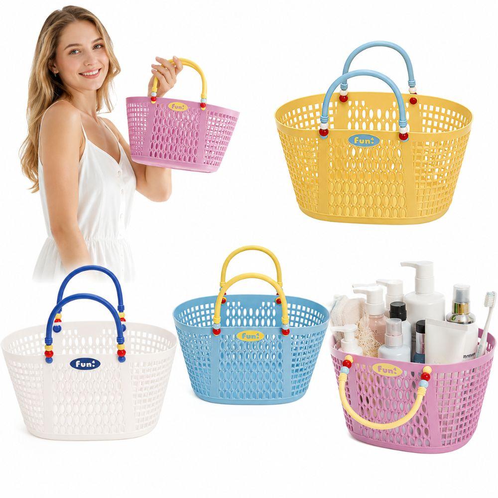 Plastic Bath Product Storage Basket Waterproof Fruit Storage Basket Vegetable Buying