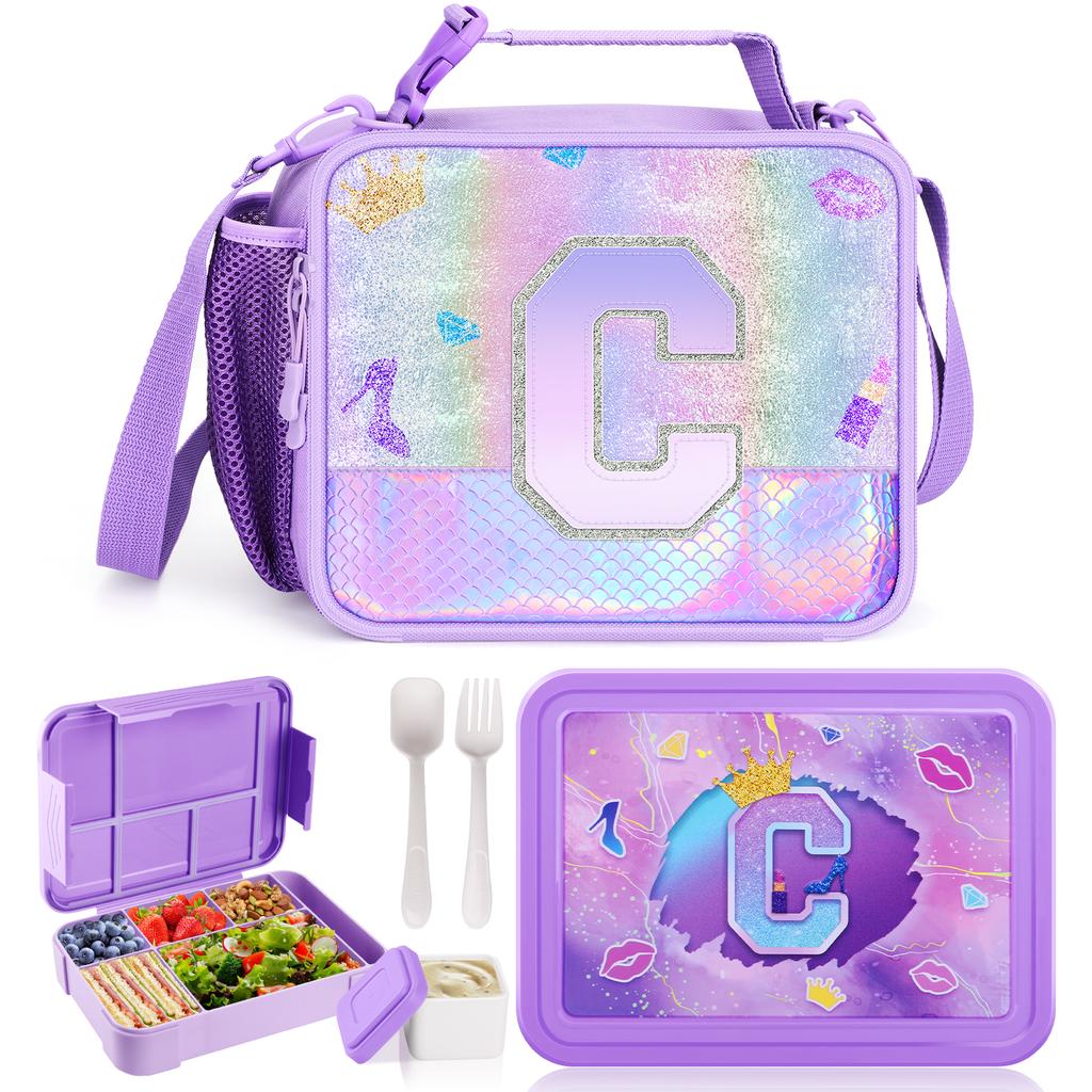 Unicorn Bento Storage Bag Lunch Bag For Girls Women Thermal Bag with Lunch Box For School Office Kids Birthday Gift