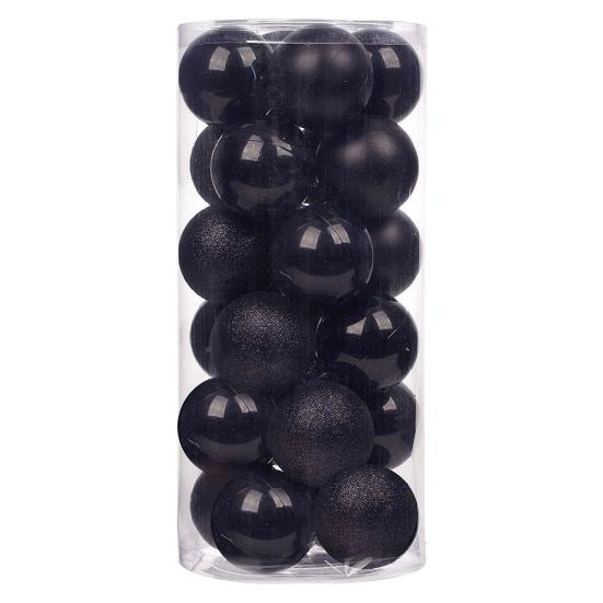 24Pcs Christmas Ball Create Atmosphere Ornaments Eye-catching Xmas Decoration Festive Beautiful Christmas Balls