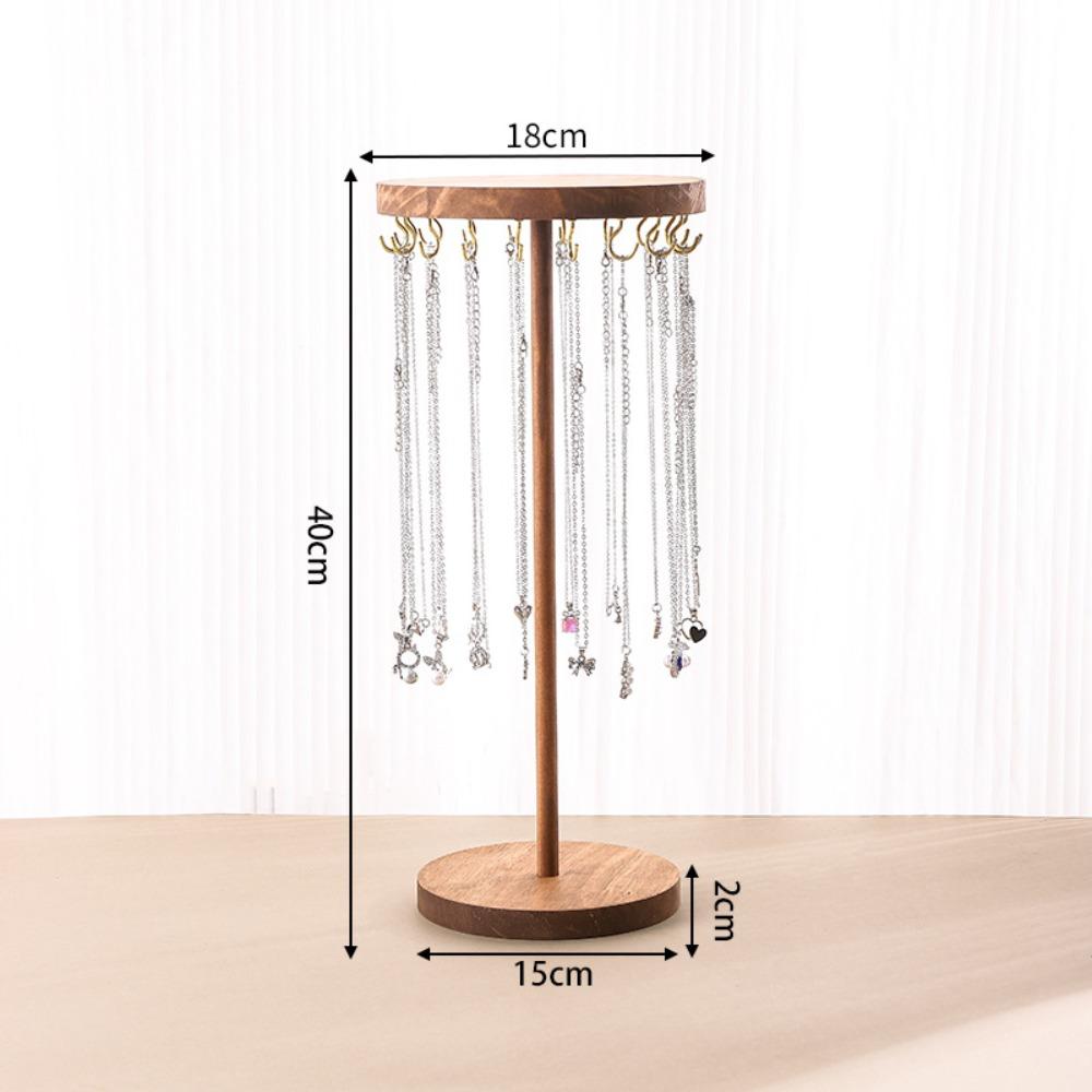 Деревянная подставка для украшений, разборная стойка для хранения браслетов, простой органайзер для ожерелий, украшения
