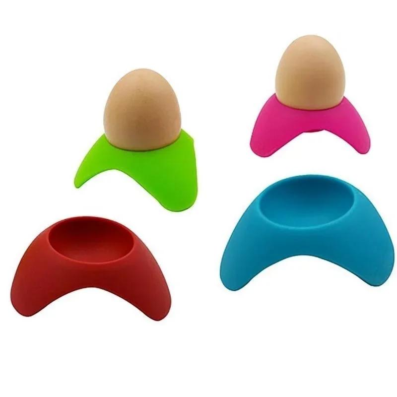 Креативный силиконовый держатель для яиц, пищевой силиконовый держатель для вареных яиц, держатель для котла, подставка для яиц, кухонный инструмент для приготовления пищи