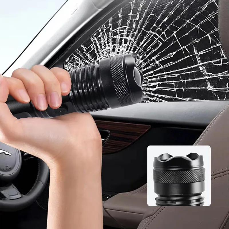 High Power Rechargeable LED Tactical Flashlight Aluminum Alloy Telescopic Zoom Torch Lamp Outdoor Camping Fishing Flashlight