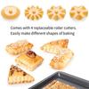 Инструменты для выпечки Нож для пиццы Резак для теста Набор для фигурных роликовых резак для домашнего торта Резак для кружева Тесто Зубчатый край Резка Кухонный аксессуар