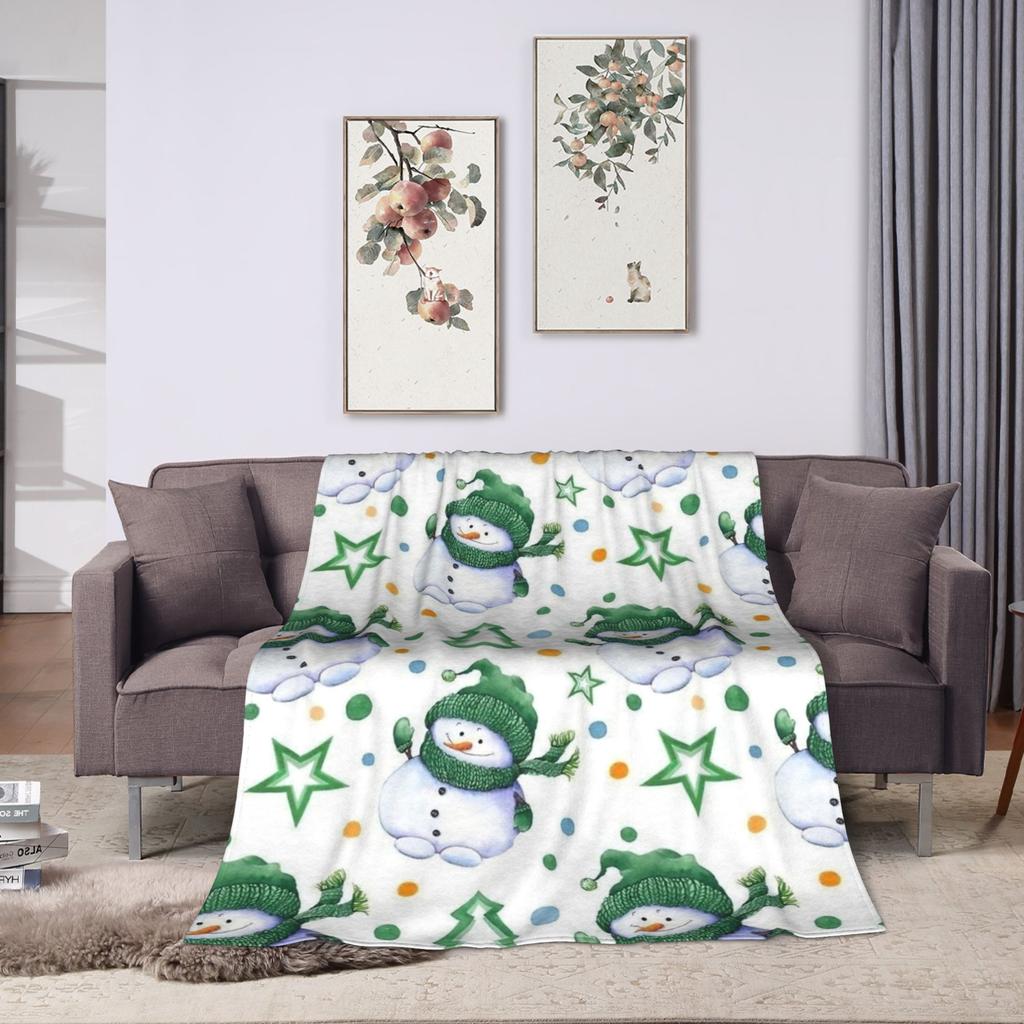 Рождественский имбирный узор Пастельно-розовый Красный Пледы Коралловый флис Плюшевые Осенние Мягкие Накидки для дивана Уличный коврик Штука