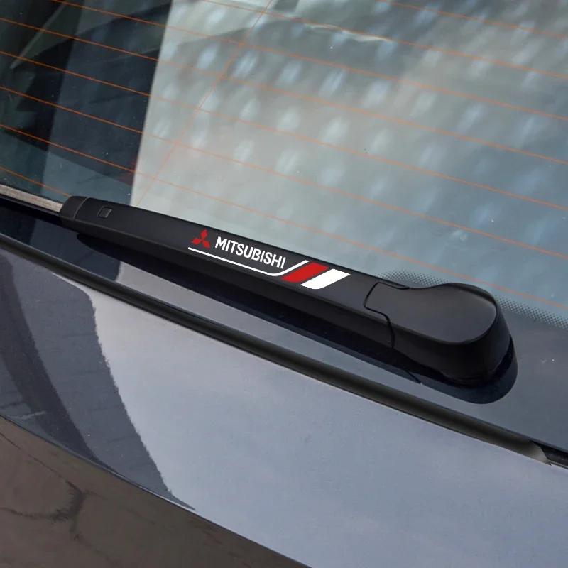 2 шт. Наклейки на дворники автомобиля Эмблема Для Mitsubishi lancer asx outlander pajero sport l200 galant Стайлинг автомобиля