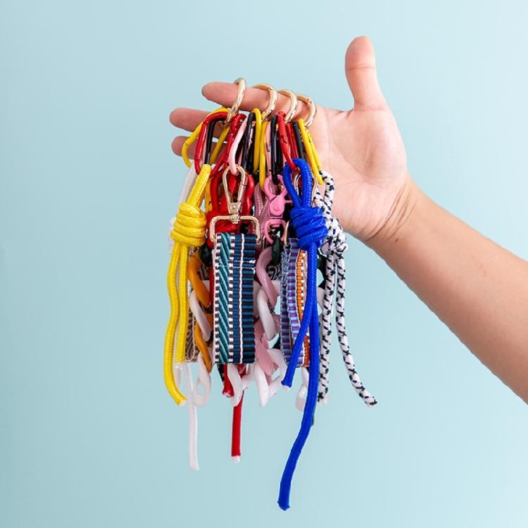 Плетеная нейлоновая веревка Телефонная цепочка Элегантный браслет-ключ для стильных женщин Плетеная подвесная веревка Аксессуар-брелок для сумки Ручная работа