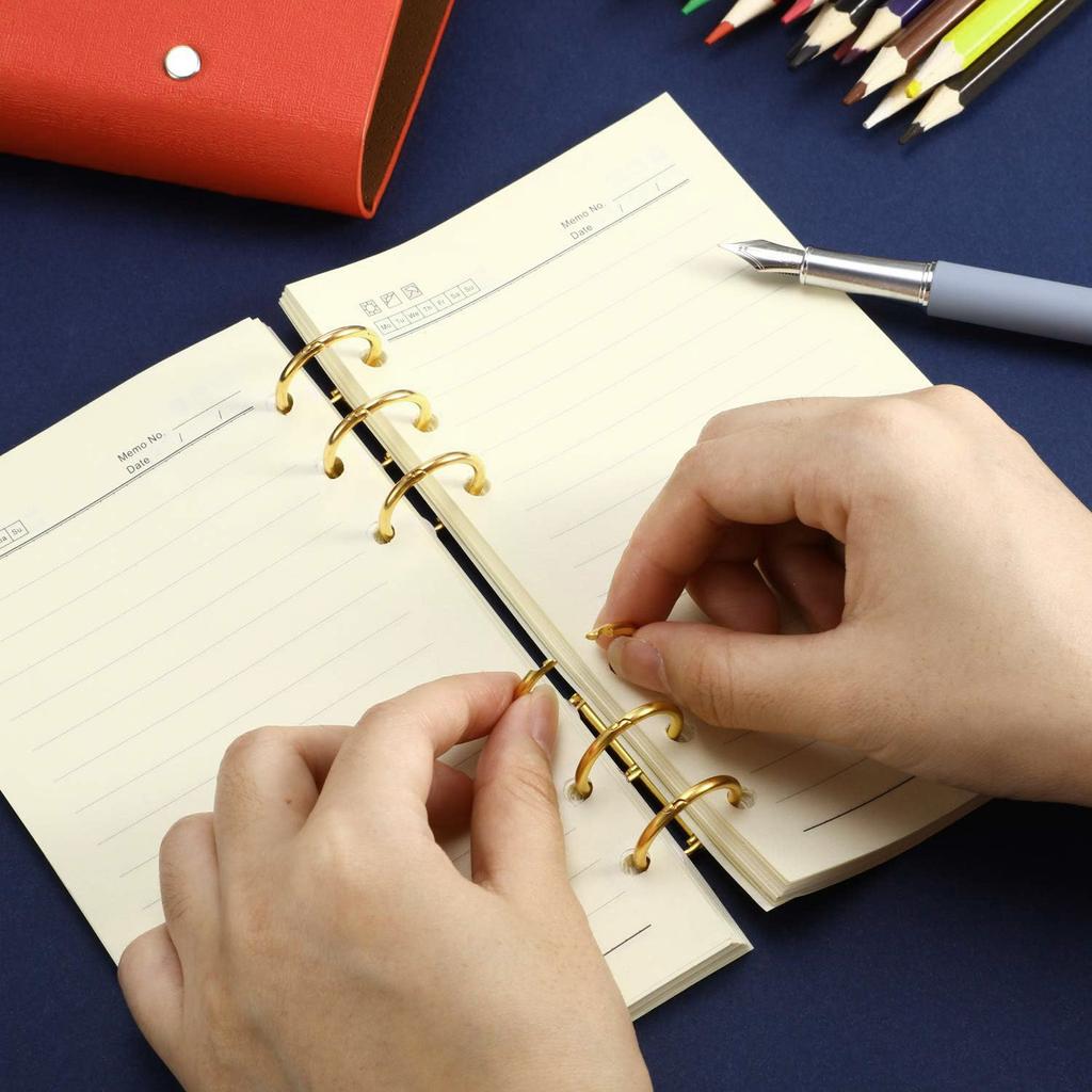 2/6/10 шт. 3 кольца металлические свободные листы скоросшиватели книжные кольца защелкивающиеся разделенные шарнирные для DIY дорожный дневник фотоальбом блокнот переплет корешки