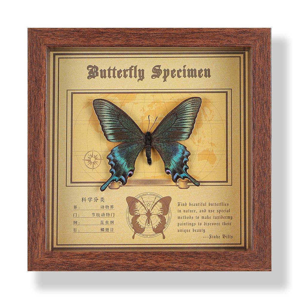 Фото рамка с настоящим specimen бабочки, декоративная картина, 3D украшение, ручная работа DIY, подарок на день рождения, specimen насекомого