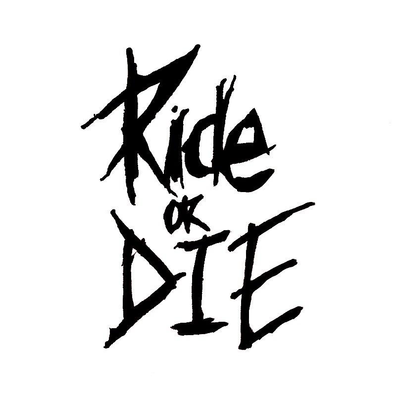 1 шт. Наклейки на раму велосипеда Ride or Die, верхняя труба