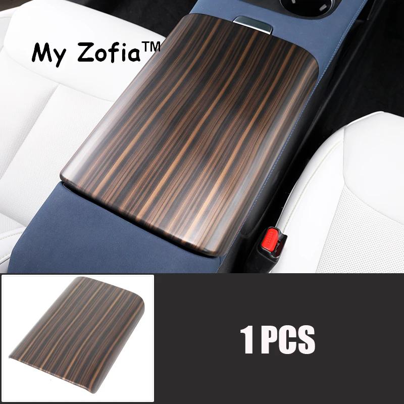 For Xpeng G6 2024 2025 2026 Car Carbon Fiber Wood Grain Decorative Stickers Protective Center Console Armrest Box Accessories