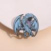 Anime BULE Dragon Brooch Enamel Pin Anime Game Badges Lapel Backpacks Jewelry Accessories Gift