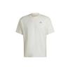 Solid Color Logo Graphic Crew Neck Sports T-Shirt Men Tops White HR4315