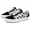 Vans Old Skool Series Bee Print Checkerboard Low Top Skate Shoes Unisex Sneakers Black White VN0A3WKT9EH