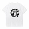 Unisexeki Neko Print Women T Shirt Short-sleeved Personalize Summer Female T-shirts Graphic Tees Japanese Lucky Cat Kawaii Tshirts