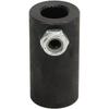 Black Steering Joints 9/16" - 26 Spline To 3/4" Dd U Joint Shaft, 9/16 26 Spline To 3/4 Round Coupling, High Strength Responsive Steering Shaft