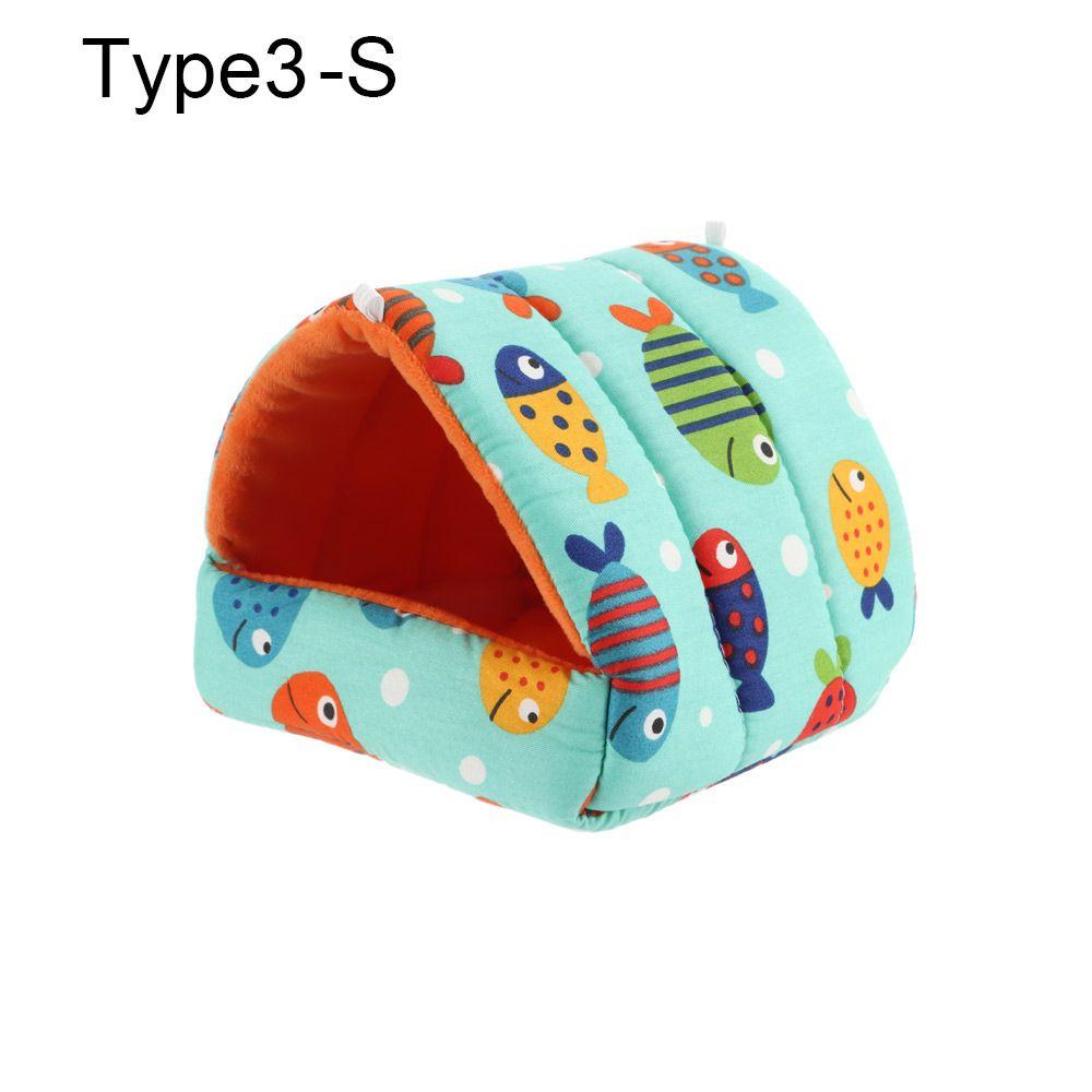 Cute Mini Cage Comfortable Winter Guinea Pig Nest Small Animal Sleeping Bed Warm Mat Hamster House