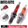 1PC гоночная свеча зажигания D8TC A7TC высокопроизводительная 3-электродная свеча зажигания для мотоцикла Honda Yamaha диаметр резьбы 10/12 мм