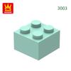 Нетоксичные 77 шт./лот 3003 2x2 Высокие строительные блоки с 4 отверстиями Цвета Moc Детали Совместимы с Кирпичиками DIY Детская игрушка Сборка Подарочная коробка