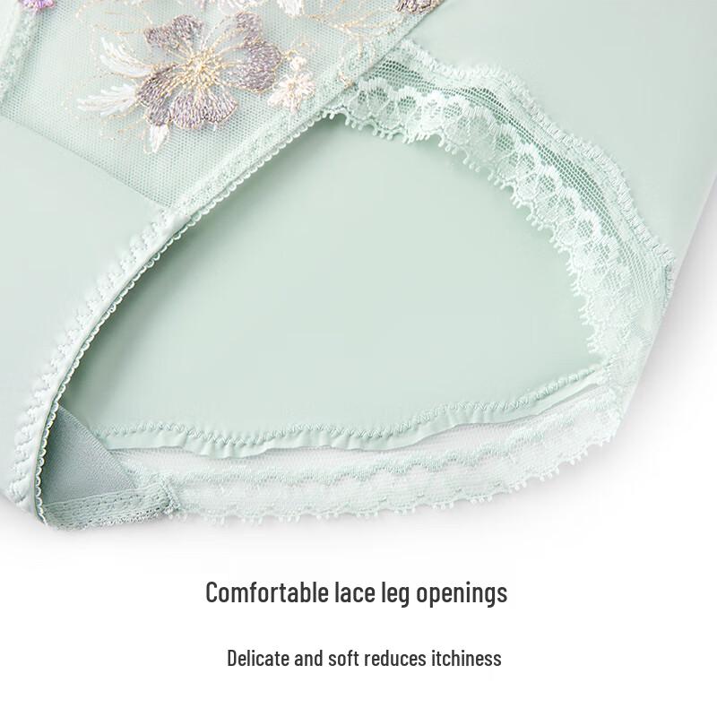 Maniform Women's Embroidered Mid-Waist Briefs