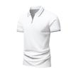 Мужская рубашка-поло в европейском и американском стиле, футболка с короткими рукавами, мужская летняя рубашка с лацканами, рубашка с половиной рукавов